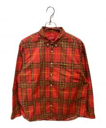 SUPREME（シュプリーム）の古着「Spray Tartan Shirt」｜レッド