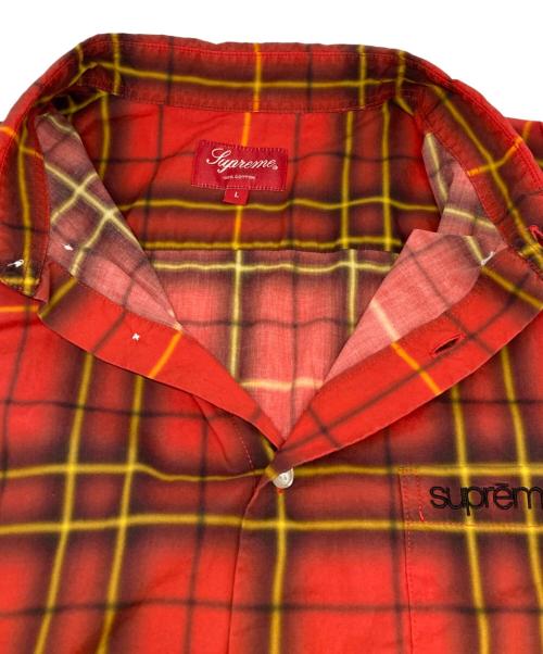 SUPREME（シュプリーム）SUPREME (シュプリーム) Spray Tartan Shirt レッド サイズ:Lの古着・服飾アイテム