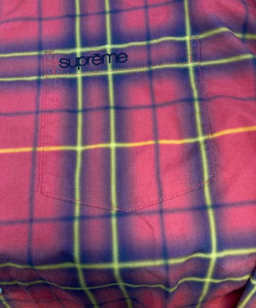 SUPREME（シュプリーム）SUPREME (シュプリーム) Spray Tartan Shirt レッド サイズ:Lの古着・服飾アイテム