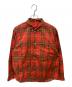 SUPREME（シュプリーム）の古着「Spray Tartan Shirt」｜レッド