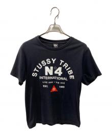 stussy（ステューシー）の古着「プリントTシャツ」｜ブラック