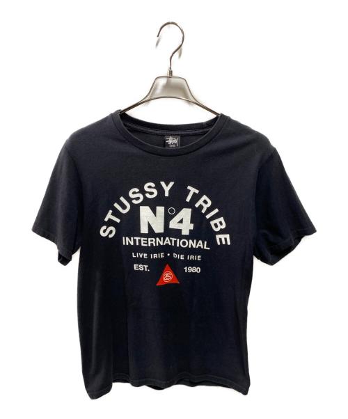 stussy（ステューシー）stussy (ステューシー) プリントTシャツ ブラック サイズ:Sの古着・服飾アイテム