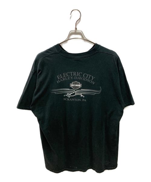 HARLEY-DAVIDSON（ハーレーダビッドソン）HARLEY-DAVIDSON (ハーレーダビッドソン) プリントTシャツ ブラック サイズ:ＸＬの古着・服飾アイテム