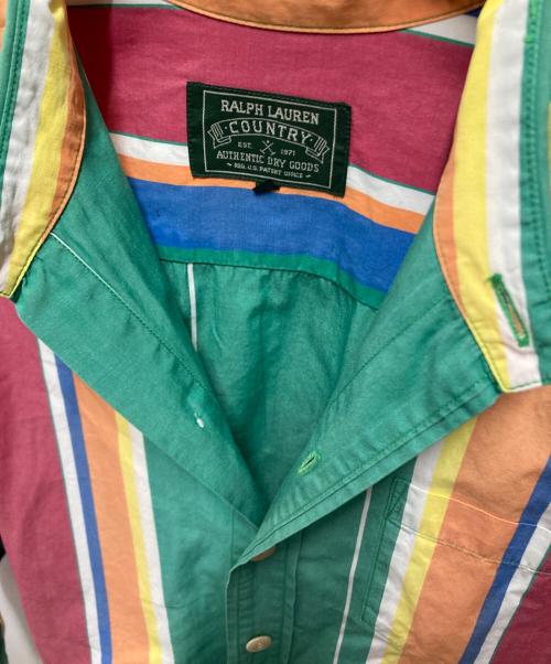 RALPH LAUREN COUNTRY（ラルフローレンカントリー）RALPH LAUREN COUNTRY (ラルフローレンカントリー) ストライプシャツ マルチカラー サイズ:9の古着・服飾アイテム