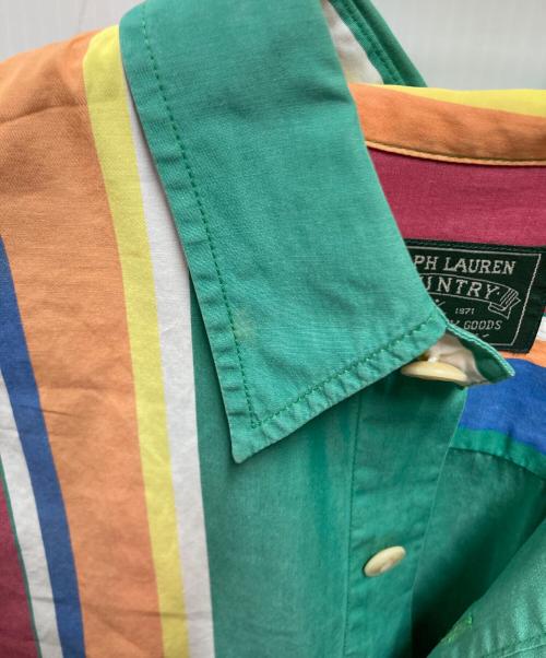 RALPH LAUREN COUNTRY（ラルフローレンカントリー）RALPH LAUREN COUNTRY (ラルフローレンカントリー) ストライプシャツ マルチカラー サイズ:9の古着・服飾アイテム