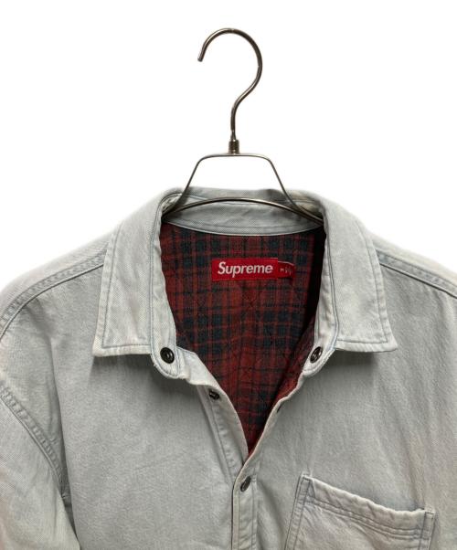 SUPREME（シュプリーム）SUPREME (シュプリーム) Quilted Lined Denim Snap Shirt インディゴ サイズ:Ｍの古着・服飾アイテム