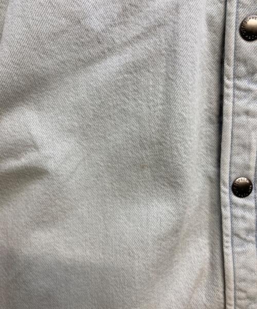 SUPREME（シュプリーム）SUPREME (シュプリーム) Quilted Lined Denim Snap Shirt インディゴ サイズ:Ｍの古着・服飾アイテム