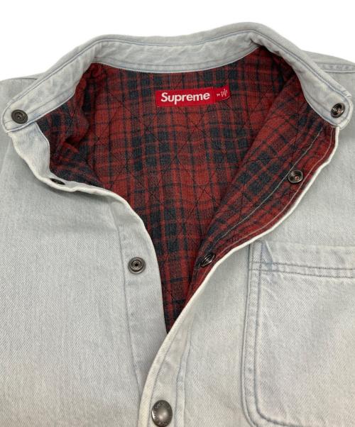 SUPREME（シュプリーム）SUPREME (シュプリーム) Quilted Lined Denim Snap Shirt インディゴ サイズ:Ｍの古着・服飾アイテム