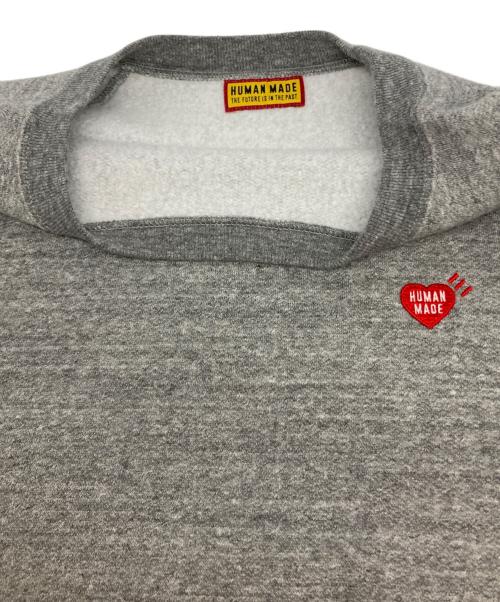 HUMAN MADE（ヒューマンメイド）HUMAN MADE (ヒューマンメイド) CLASSIC SWEATSHIRT ロゴスウェット グレー サイズ:Lの古着・服飾アイテム