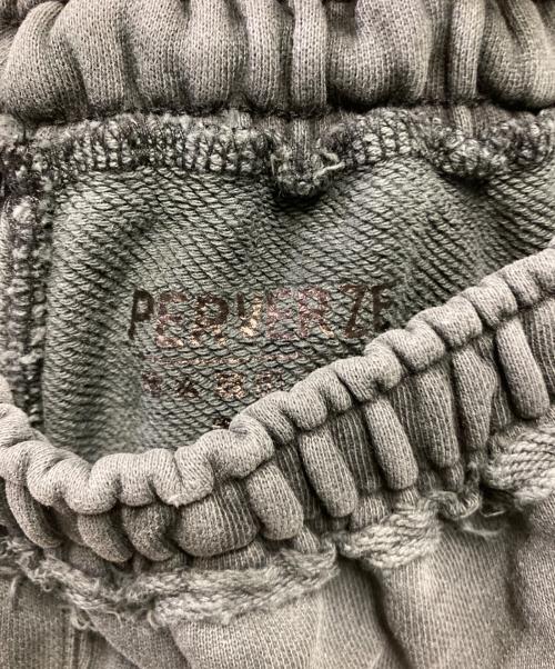 PERVERZE（パーバーズ）PERVERZE (パーバーズ) DISTRESS Regular Sweatpants グレー サイズ:Ｍの古着・服飾アイテム