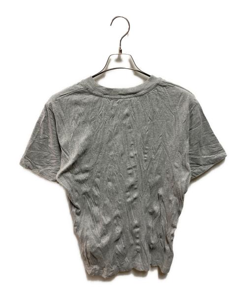 BOTTEGA VENETA（ボッテガベネタ）BOTTEGA VENETA (ボッテガベネタ) 26SS クラッシュコットン si-siプリント Tシャツ グレー サイズ:Sの古着・服飾アイテム