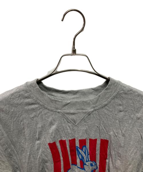 BOTTEGA VENETA（ボッテガベネタ）BOTTEGA VENETA (ボッテガベネタ) 26SS クラッシュコットン si-siプリント Tシャツ グレー サイズ:Sの古着・服飾アイテム