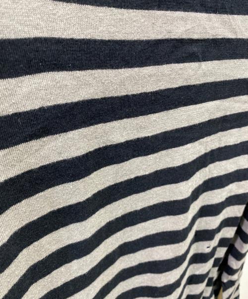 KAMIYA（カミヤ）KAMIYA (カミヤ) LAYERED HORIZONTAL STRIPED KNIT グレー サイズ:Mの古着・服飾アイテム