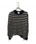 KAMIYA（カミヤ）の古着「LAYERED HORIZONTAL STRIPED KNIT」｜グレー