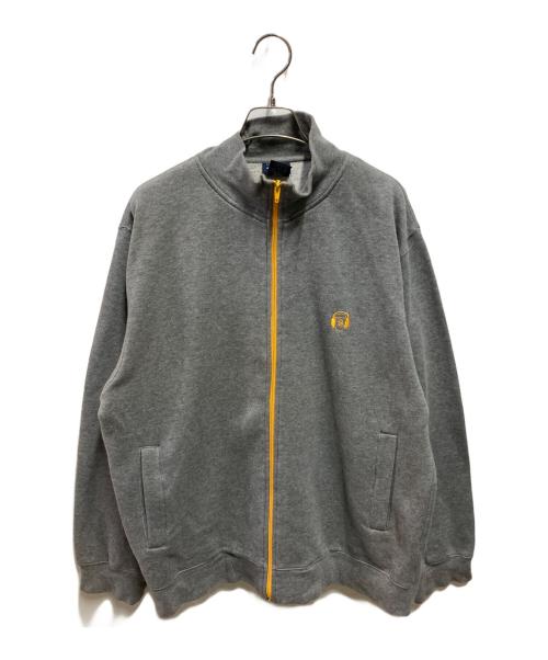 stussy（ステューシー）stussy (ステューシー) 90sヘッドフォンロゴスウェットジャケット グレー サイズ:Ｍの古着・服飾アイテム