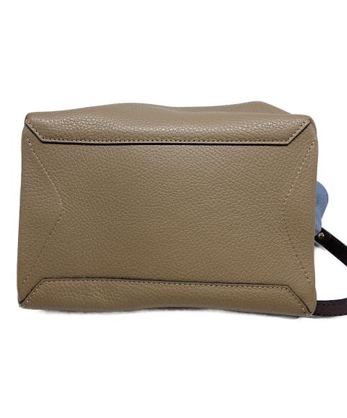 GIANNI CHIARINI（ジャンニ キアリーニ）GIANNI CHIARINI (ジャンニ キアリーニ) 2WAYショルダーバッグ ベージュ×ブルーの古着・服飾アイテム