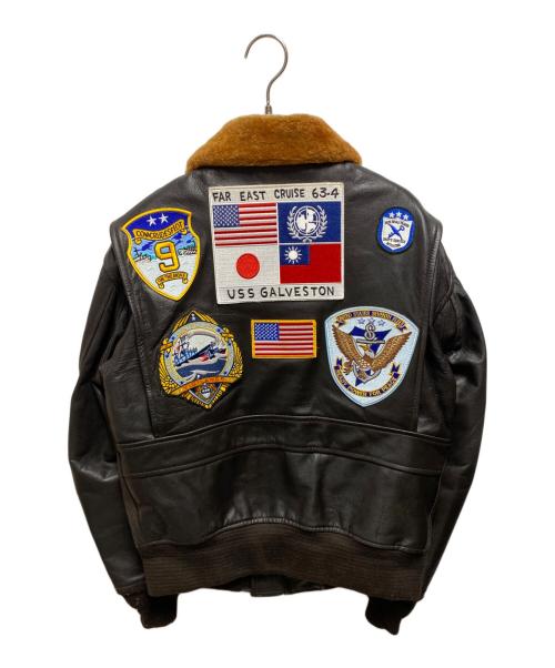 MAXCADYS（マックス・ケイディ）MAXCADYS (マックス・ケイディ) G-1フライトジャケット  TOP GUN ブラウン サイズ:Mの古着・服飾アイテム