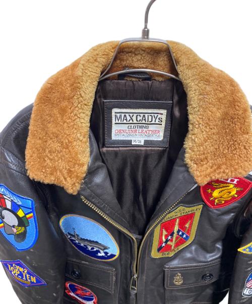 MAXCADYS（マックス・ケイディ）MAXCADYS (マックス・ケイディ) G-1フライトジャケット  TOP GUN ブラウン サイズ:Mの古着・服飾アイテム