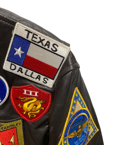 MAXCADYS（マックス・ケイディ）MAXCADYS (マックス・ケイディ) G-1フライトジャケット  TOP GUN ブラウン サイズ:Mの古着・服飾アイテム