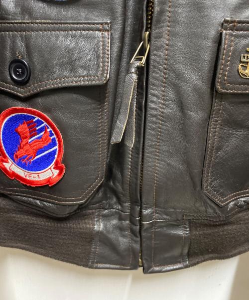MAXCADYS（マックス・ケイディ）MAXCADYS (マックス・ケイディ) G-1フライトジャケット  TOP GUN ブラウン サイズ:Mの古着・服飾アイテム