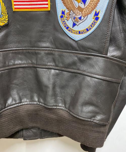 MAXCADYS（マックス・ケイディ）MAXCADYS (マックス・ケイディ) G-1フライトジャケット  TOP GUN ブラウン サイズ:Mの古着・服飾アイテム