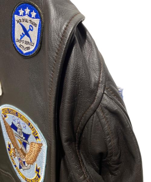 MAXCADYS（マックス・ケイディ）MAXCADYS (マックス・ケイディ) G-1フライトジャケット  TOP GUN ブラウン サイズ:Mの古着・服飾アイテム