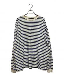 Denham（デンハム）の古着「BOUDER LS TEE」｜アイボリー×ネイビー
