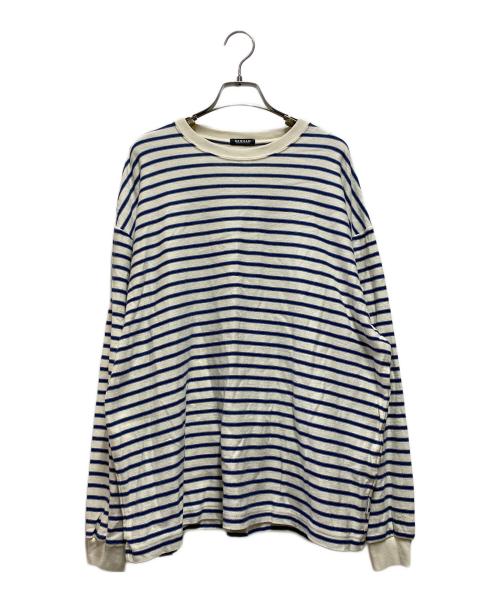 Denham（デンハム）Denham (デンハム) BOUDER LS TEE アイボリー×ネイビー サイズ:Lの古着・服飾アイテム