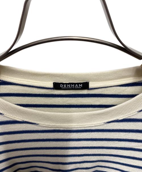 Denham（デンハム）Denham (デンハム) BOUDER LS TEE アイボリー×ネイビー サイズ:Lの古着・服飾アイテム
