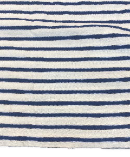 Denham（デンハム）Denham (デンハム) BOUDER LS TEE アイボリー×ネイビー サイズ:Lの古着・服飾アイテム