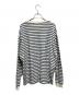 Denham (デンハム) BOUDER LS TEE アイボリー×ネイビー サイズ:L：6000円