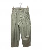 AURALEEオーラリー）の古着「WASHED FINX HERRINGBONE SLACKS」｜グリーン