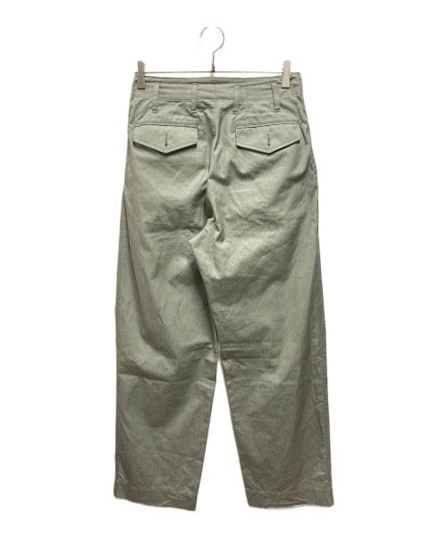 AURALEE（オーラリー）AURALEE (オーラリー) WASHED FINX HERRINGBONE SLACKS グリーン サイズ:3の古着・服飾アイテム
