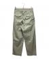 AURALEE (オーラリー) WASHED FINX HERRINGBONE SLACKS グリーン サイズ:3：14000円