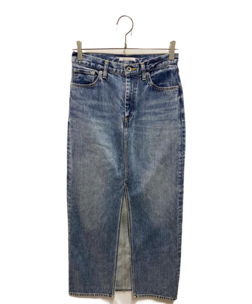 Whim Gazette（ウィムガゼット）Whim Gazette (ウィムガゼット) デニムスリットスカート インディゴ サイズ:38の古着・服飾アイテム