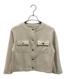 'S Max Mara（エスマックスマーラ）の古着「GRADARA ノーカラージャケット」｜ベージュ