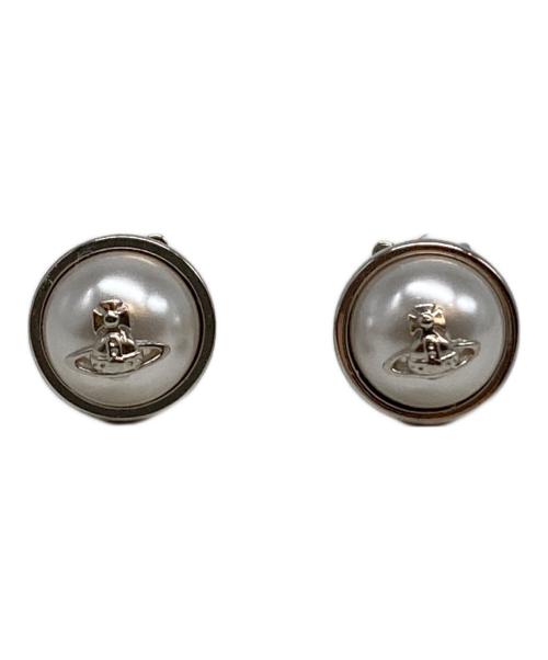 Vivienne Westwood（ヴィヴィアンウエストウッド）Vivienne Westwood (ヴィヴィアンウエストウッド) OLGA EARRINGS ホワイトの古着・服飾アイテム