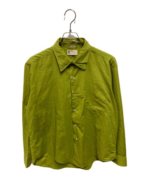 STYLE WISE（スタイル ワイズ）STYLE WISE (スタイル ワイズ) 70’s シャツ グリーン サイズ:サイズ詳細参照の古着・服飾アイテム