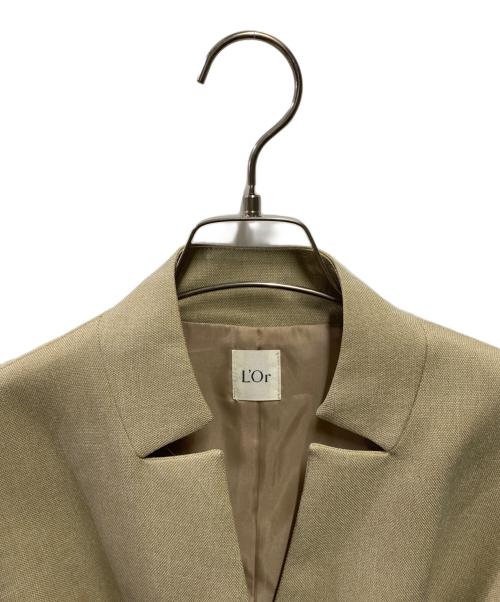 L'Or（ロル）L'Or (ロル) ベスト ベージュ サイズ:FREE 未使用品の古着・服飾アイテム