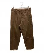 AURALEEオーラリー）の古着「WASHED FINX CHINO TAPERED PANTS」｜ブラウン