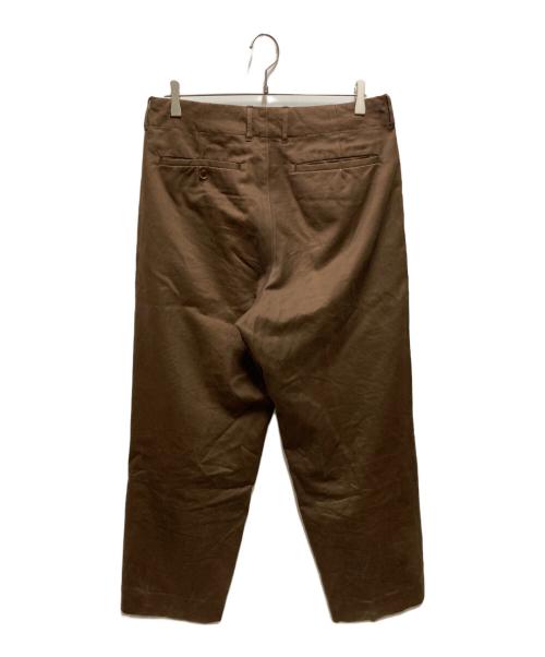 AURALEE（オーラリー）AURALEE (オーラリー) WASHED FINX CHINO TAPERED PANTS ブラウン サイズ:4の古着・服飾アイテム