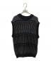 BATONER（バトナ―）の古着「MIX YARN CREW NECK VEST」｜ブラック