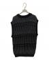 BATONER (バトナ―) MIX YARN CREW NECK VEST ブラック サイズ:2：6000円