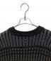 中古・古着 BATONER (バトナ―) MIX YARN CREW NECK VEST ブラック サイズ:2：6000円