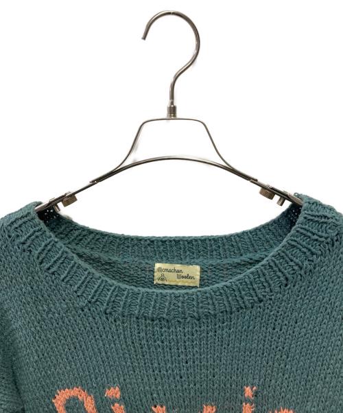 Mcmachan Woolen（マクマーンウーレン）Mcmachan Woolen (マクマーンウーレン) 半袖ニット グリーン サイズ:-の古着・服飾アイテム