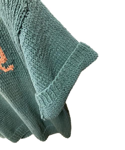 Mcmachan Woolen（マクマーンウーレン）Mcmachan Woolen (マクマーンウーレン) 半袖ニット グリーン サイズ:-の古着・服飾アイテム