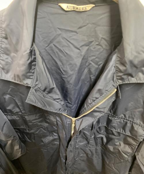 AURALEE（オーラリー）AURALEE (オーラリー) LIGHT NYLON ZIP SHIRT ネイビー サイズ:4の古着・服飾アイテム