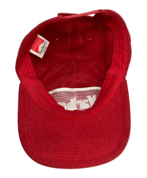 marlboro（マルボロ）marlboro (マルボロ) コーデュロイキャップ レッドの古着・服飾アイテム