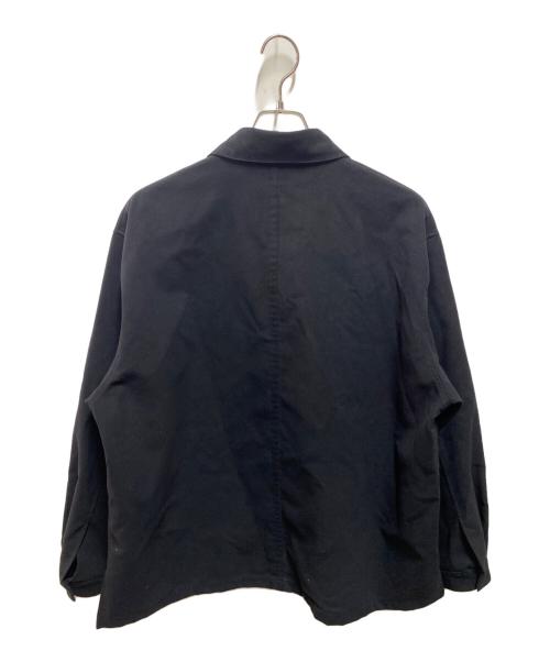 STILL BY HAND（スティルバイハンド）STILL BY HAND (スティルバイハンド) SYNTHETIC LEATHER OVER SHIRT ブラック サイズ:48の古着・服飾アイテム