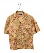 POLO RALPH LAURENポロ・ラルフローレン）の古着「総柄オープンカラーシャツ」｜ベージュ